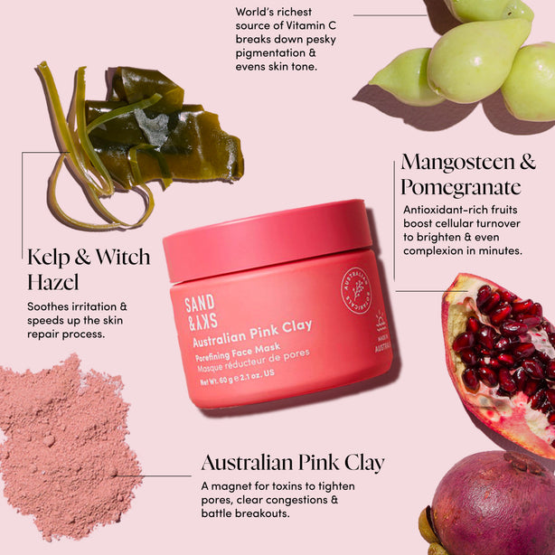 Australian Pink Clay Porefining Face Mask