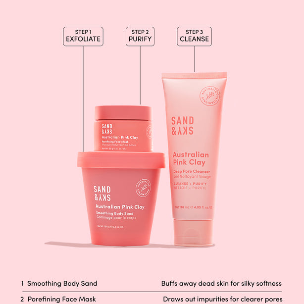 Australian Pink Clay Smoothing Body Sand